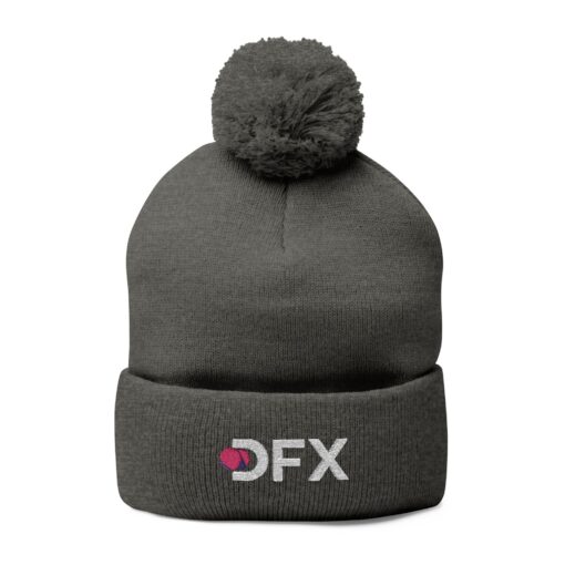 DFX Embroidered Pom-Pom Knit Cap - Image 5