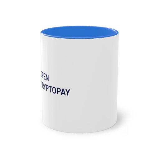 Open CryptoPay Two-Tone Coffee Mug (11oz) - Image 9