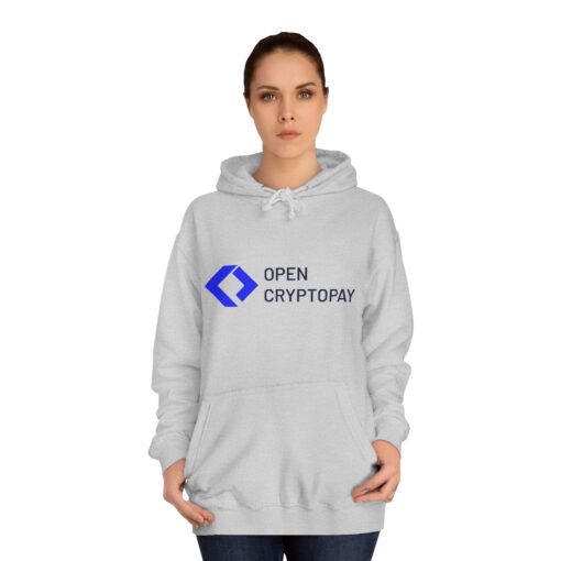 Open CryptoPay Unisex College Hoodie - Image 8