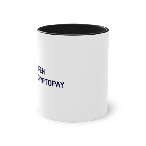 Open CryptoPay Two-Tone Coffee Mug (11oz)