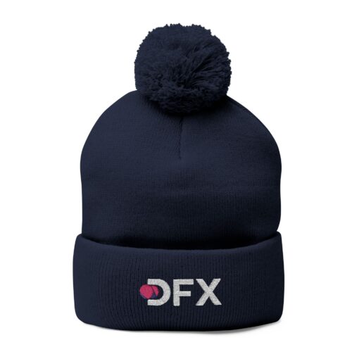 DFX Embroidered Pom-Pom Knit Cap - Image 7