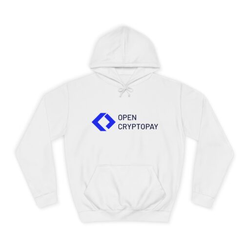 Open CryptoPay Unisex College Hoodie