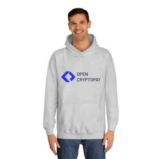 Open CryptoPay Unisex College Hoodie - Image 7