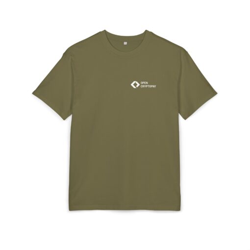 Open CryptoPay Unisex Heavy Oversize Tee (light logo) - Image 13