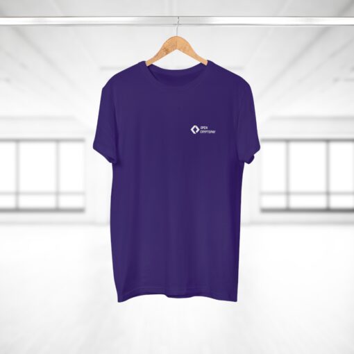 Open CryptoPay Single Jersey Men’s T-shirt (light logo) - Image 44