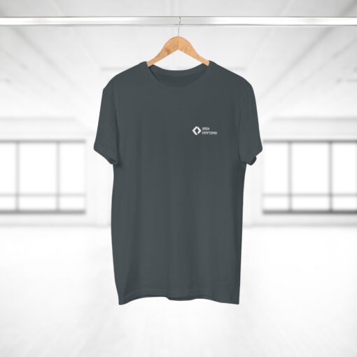 Open CryptoPay Single Jersey Men’s T-shirt (light logo) - Image 36