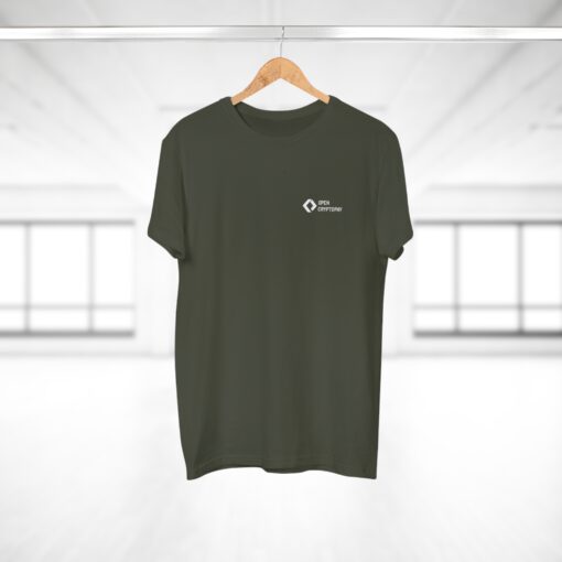 Open CryptoPay Single Jersey Men’s T-shirt (light logo) - Image 4