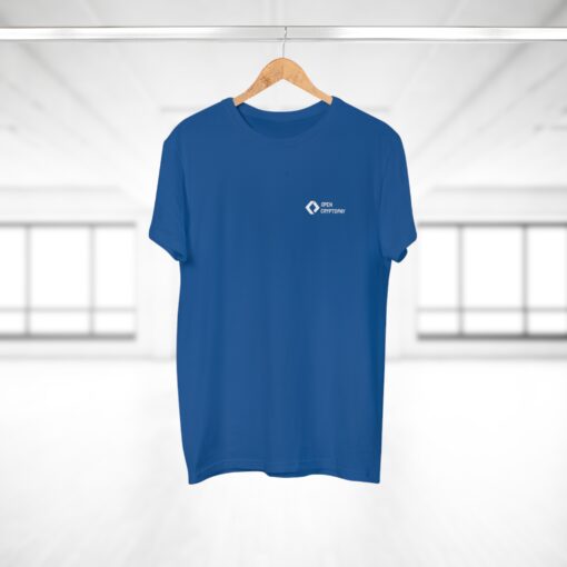 Open CryptoPay Single Jersey Men’s T-shirt (light logo) - Image 24