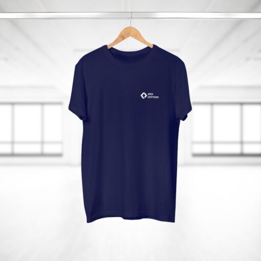 Open CryptoPay Single Jersey Men’s T-shirt (light logo) - Image 40