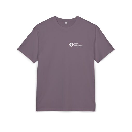 Open CryptoPay Unisex Heavy Oversize Tee (light logo) - Image 25
