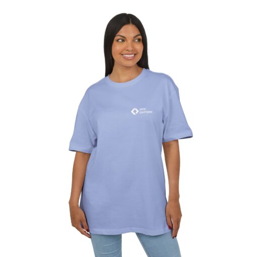 Open CryptoPay Unisex Heavy Oversize Tee (light logo) - Image 19