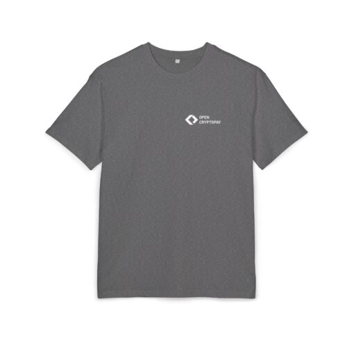 Open CryptoPay Unisex Heavy Oversize Tee (light logo) - Image 5