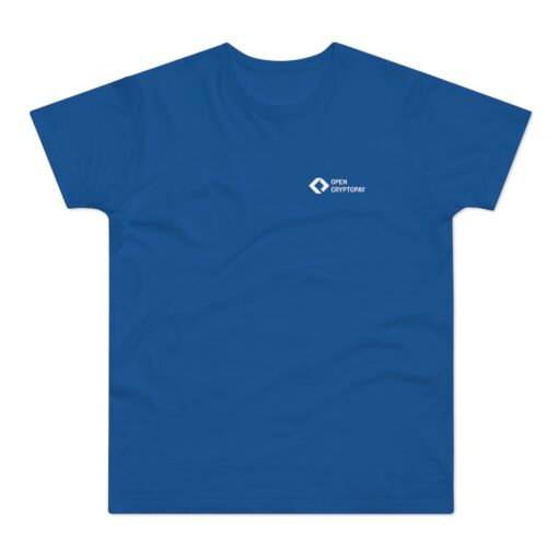 Open CryptoPay Single Jersey Men’s T-shirt (light logo) - Image 21