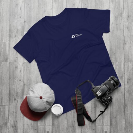 Open CryptoPay Single Jersey Men’s T-shirt (light logo) - Image 39