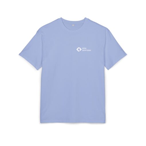 Open CryptoPay Unisex Heavy Oversize Tee (light logo) - Image 17